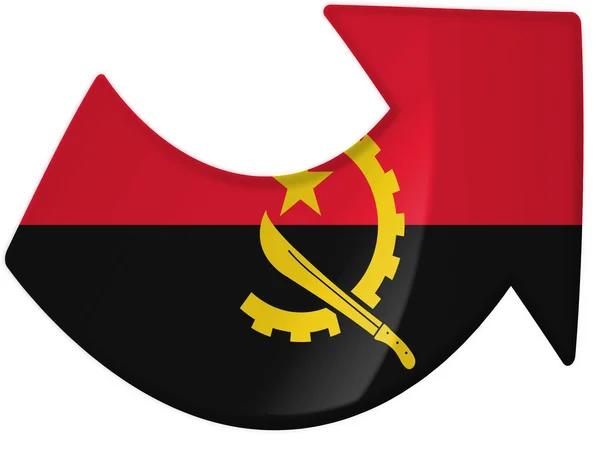 Angola flag — Stock Photo, Image