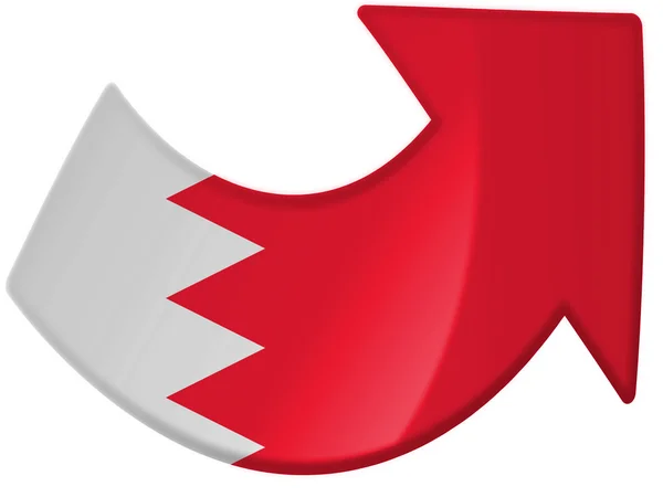 Drapelul Bahrain — Fotografie, imagine de stoc