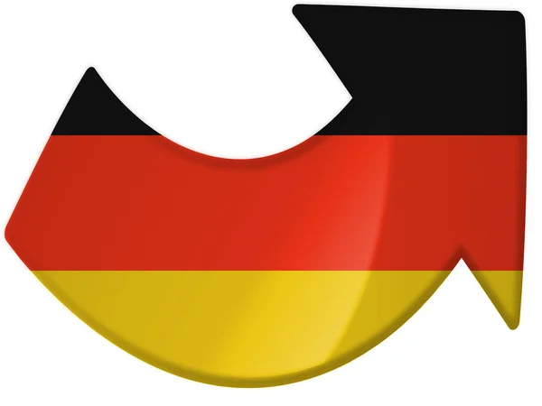 The German flag — Stock Photo, Image