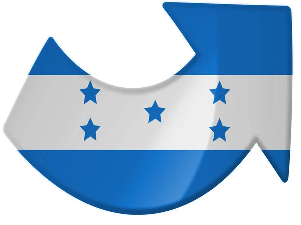 Honduraské vlajka — Stock fotografie