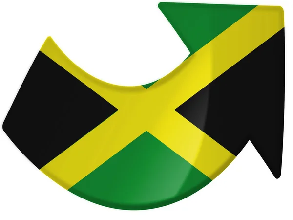 The Jamaica flag — Stock Photo, Image