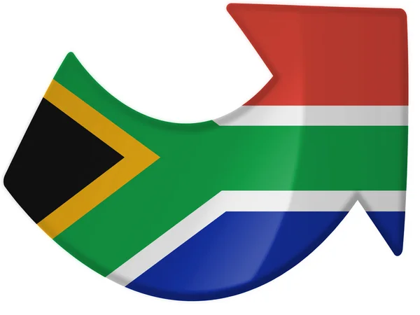 South African flag — Stock Photo, Image