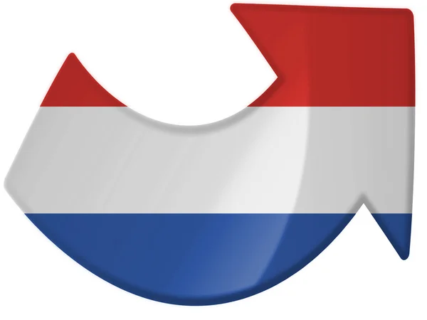 De vlag van Nederland — Stockfoto