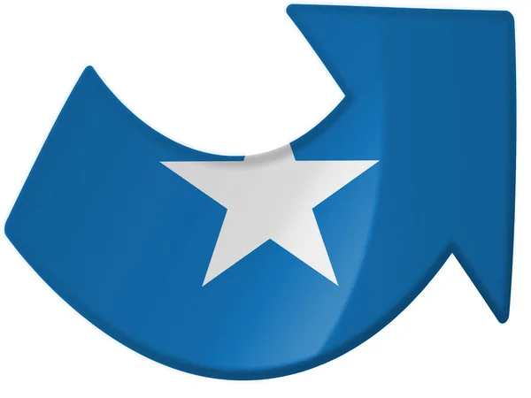 The Somalia flag — Stock Photo, Image