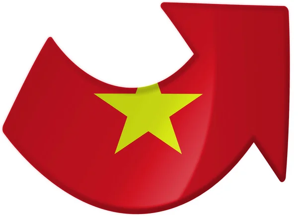 The Vietnamese flag — Stock Photo, Image