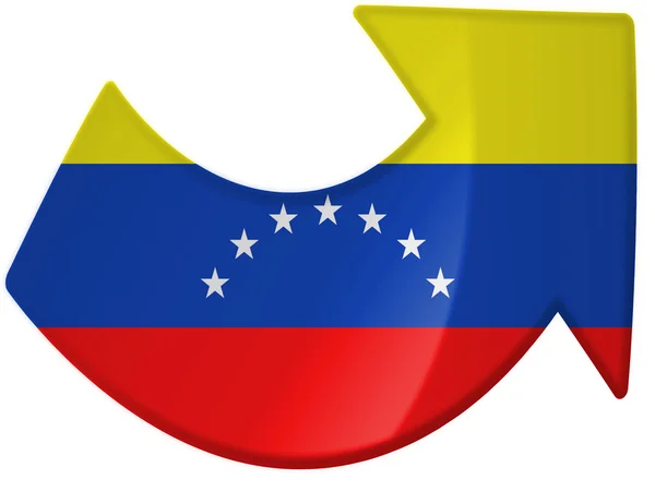 Die venezuelanische Flagge — Stockfoto