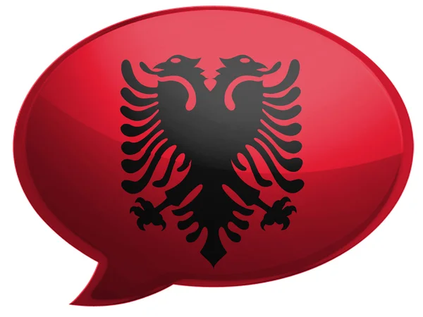 Αλβανική σημαία — Φωτογραφία Αρχείου