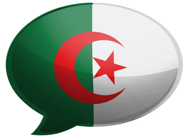 Die algerische Flagge — Stockfoto