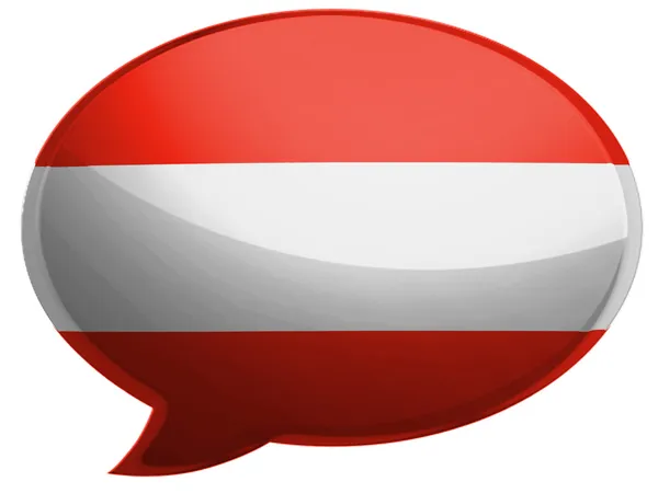 The Austrian flag — Stock Photo, Image