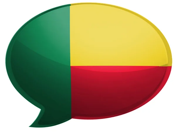 Benins flagga — Stockfoto