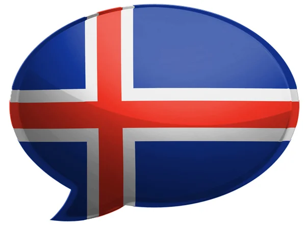 La bandera de Islandia —  Fotos de Stock