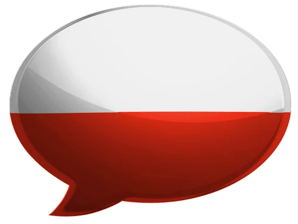 The Polish flag — Stock Photo, Image
