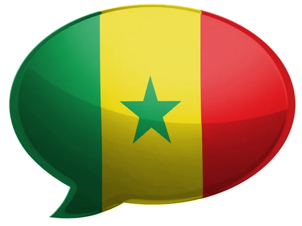 The Senegal flag — Stock Photo, Image