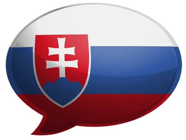 Flaggan Slovakien — Stockfoto