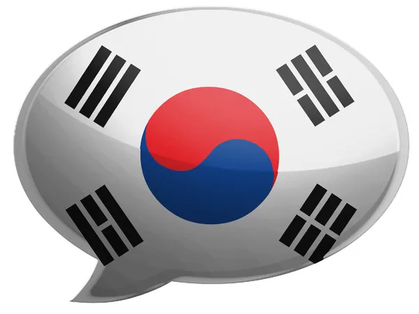 Σημαία Νότιας Κορέας — Φωτογραφία Αρχείου