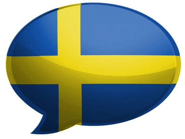 Den svenska flaggan — Stockfoto