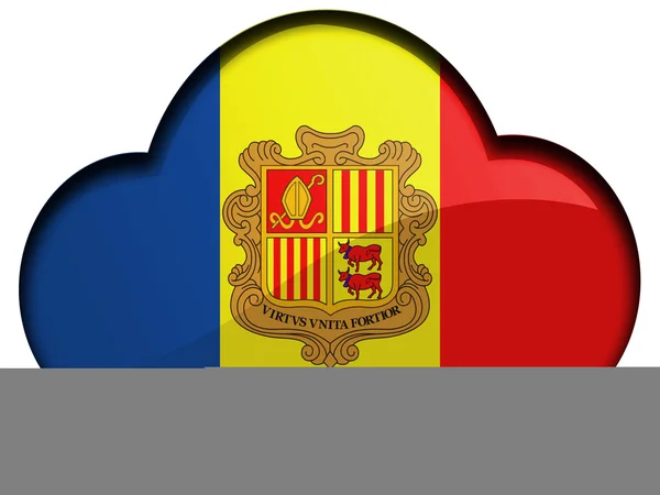 Andorra flag — Stock Photo, Image