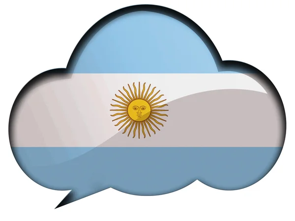 Η σημαία της Αργεντινής — Φωτογραφία Αρχείου