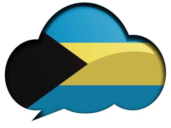 Bahamas flagg — Stockfoto