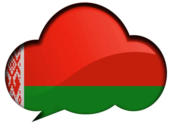 The Belarusian flag — Stock Photo, Image