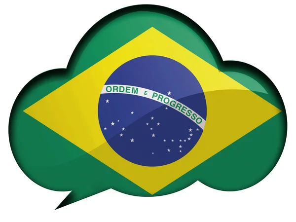 Det brasilianske flag - Stock-foto