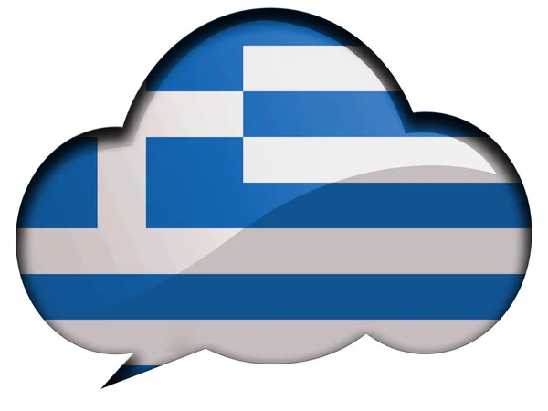 The Greek flag — Stock Photo, Image