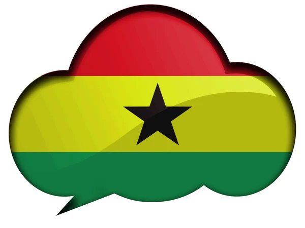 Flaggan ghana — Stockfoto
