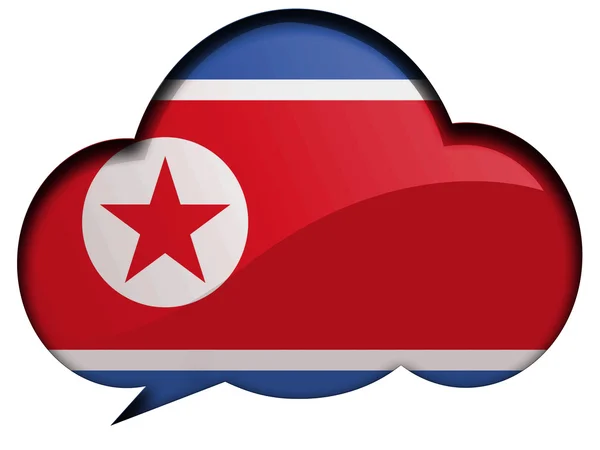 The North Korea flag — Stock Photo, Image