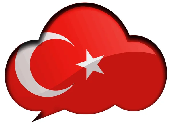 The Turkish flag — Stock Photo, Image