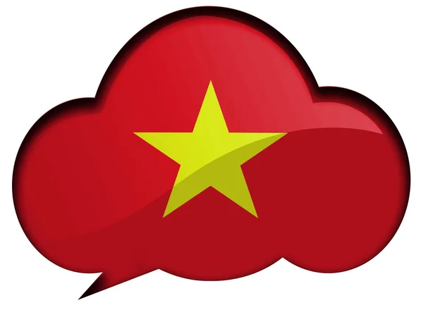 The Vietnamese flag — Stock Photo, Image