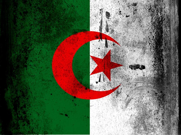 De Algerijnse vlag — Stockfoto