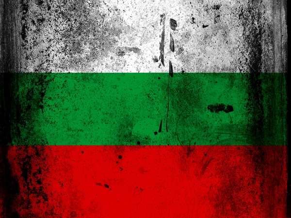 A bolgár zászló — Stock Fotó