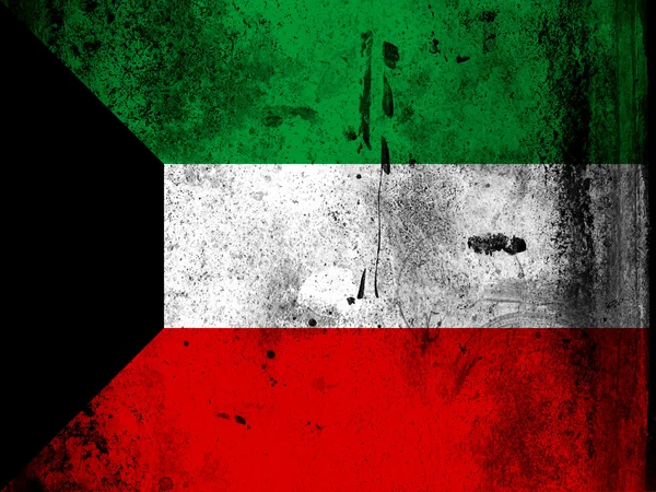 The Kuwaiti flag — Stock Photo, Image