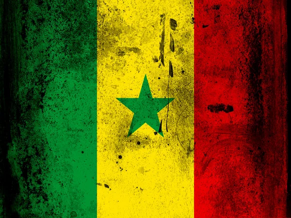 Bandeira do Senegal — Fotografia de Stock