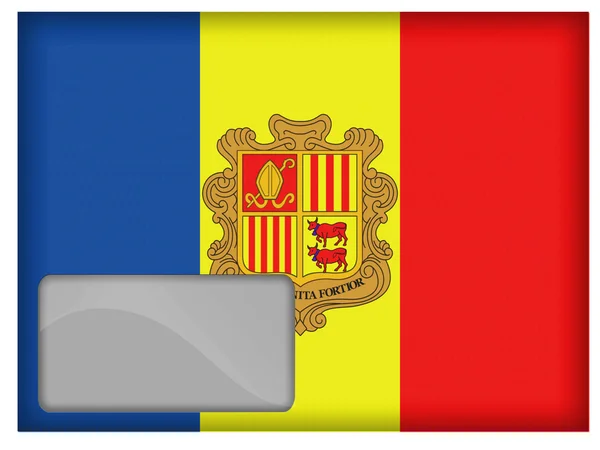 Andorra flagga — Stockfoto