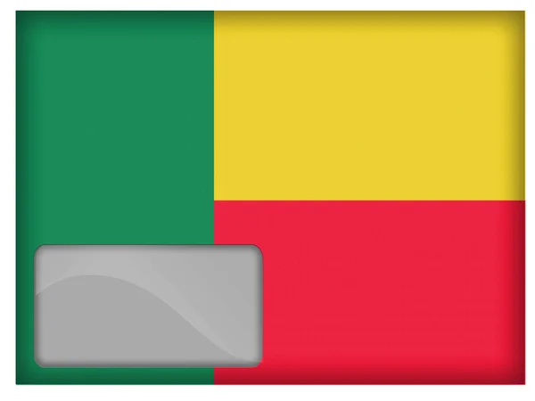 Benin-Flagge — Stockfoto