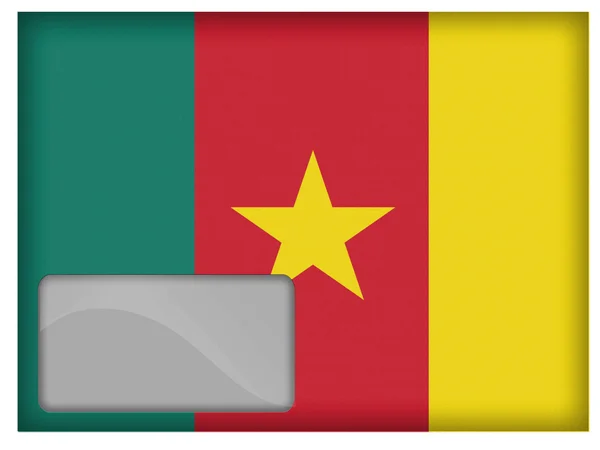 The Cameroonian flag — Stock Photo, Image