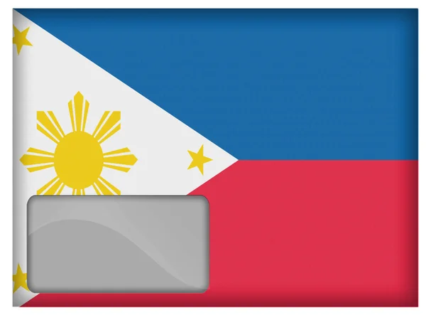 Filippinsk flagg — Stockfoto