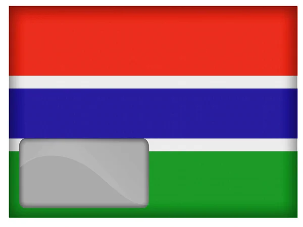 Flaga Gambii — Zdjęcie stockowe