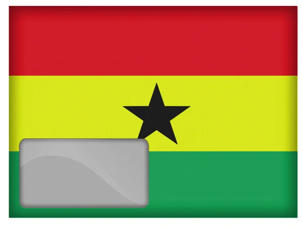 The Ghana flag — Stock Photo, Image