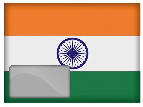 Индийский флаг — стоковое фото