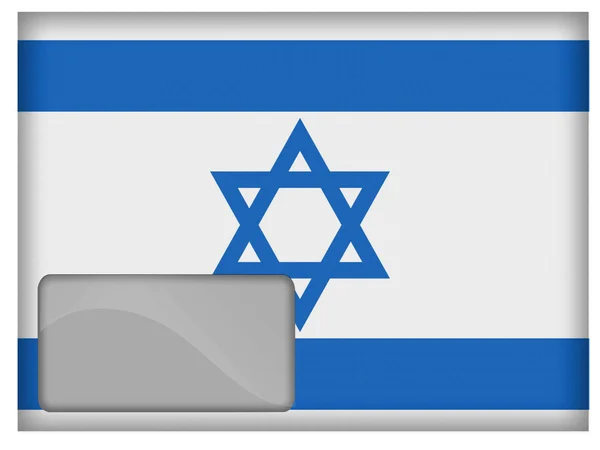 A bandeira israelita — Fotografia de Stock