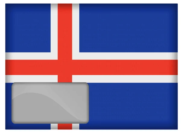 La bandera de Islandia —  Fotos de Stock