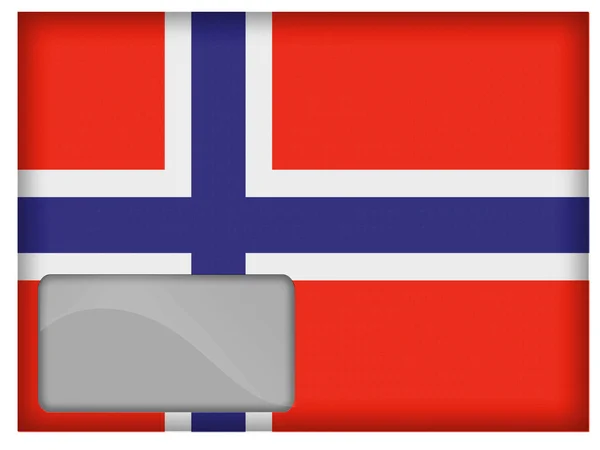 A bandeira norwegian — Fotografia de Stock