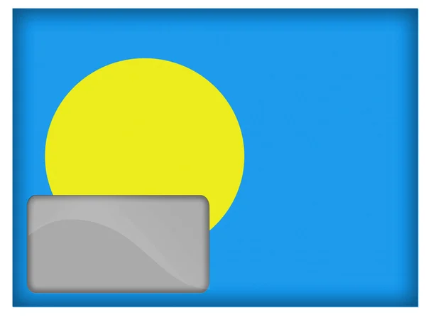 Bandera de Palau —  Fotos de Stock