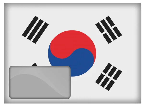 The South Korea flag — Stock Photo, Image