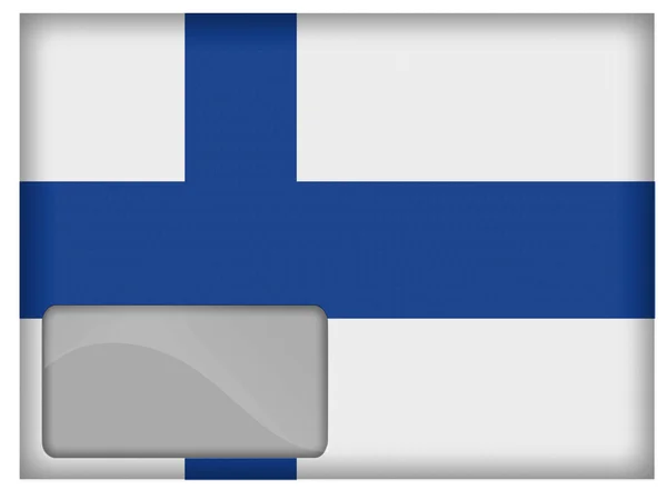 Le drapeau finlandais — Photo