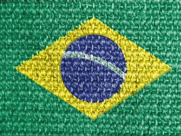 Det brasilianske flag - Stock-foto