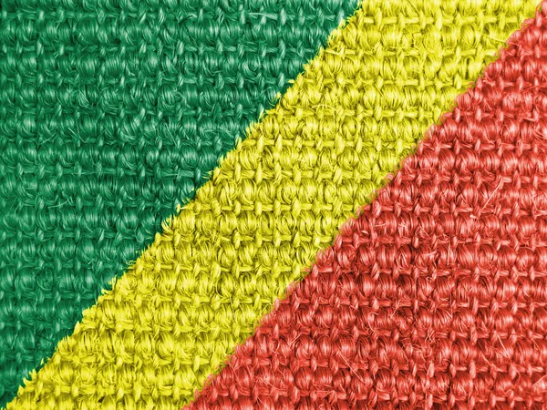 La bandera del Congo — Foto de Stock