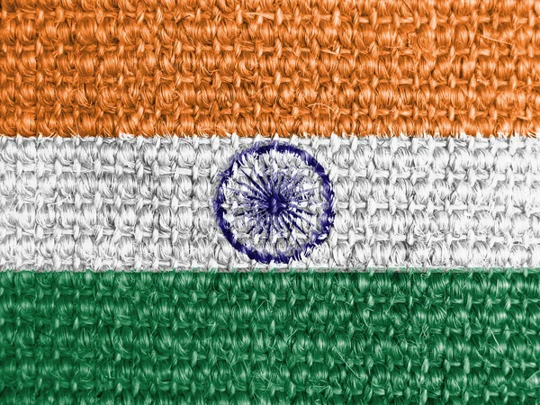 Die indische Flagge — Stockfoto